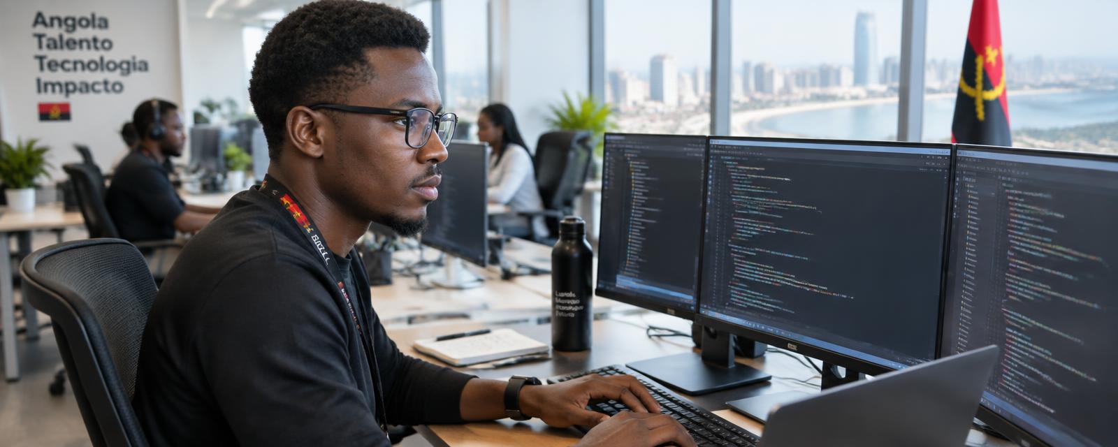 Profissional a trabalhar como Gestor de Projectos